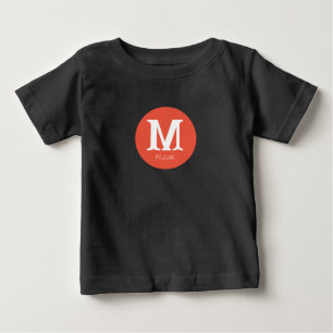 Minimale Sunset-Monogramm Baby T-shirt