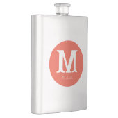 Minimale Sunset-Monogramm Flachmann (Rechts)