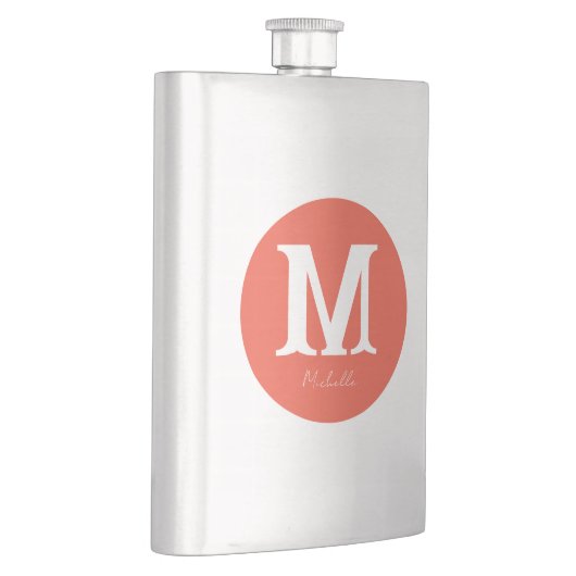 Minimale Sunset-Monogramm Flachmann (Rechts)