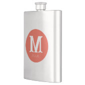 Minimale Sunset-Monogramm Flachmann (Links)