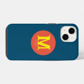 Minimale Sunset-Monogramm iPhone Hülle (Rückseite (Horizontal))
