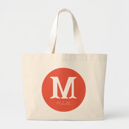 Minimale Sunset-Monogramm Jumbo Stoffbeutel (Vorne)