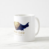 Minimale Superhelden-Vatertagsgestaltung Kaffeetasse (VorderseiteRechts)