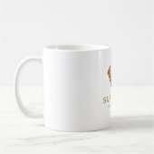 Minimale Superhelden-Vatertagsgestaltung Kaffeetasse (Links)