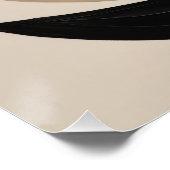 Minimale symbolische geometrische Kunst in warmen Poster (Ecke)