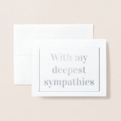 Minimale Sympathiekarte Folienkarte (Vorderseite mit Umschlag)