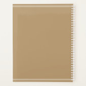Minimale Tan-White-Monogramm Planer (Rückseite)