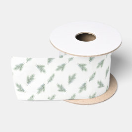Minimale Tannenbaum-Unternehmens-Weihnachtsmuster Satinband