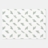 Minimale Tannenbaum-Unternehmens-Weihnachtspattern Geschenkpapier Set (Vorderseite 2)