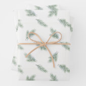 Minimale Tannenbaum-Unternehmens-Weihnachtspattern Geschenkpapier Set (Beispiel)