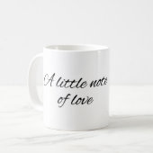 Minimale Tasse "Ein kleiner Liebesgruß" (Vorderseite Links)