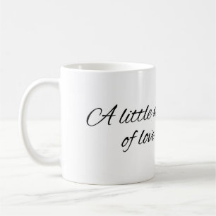 Minimale Tasse "Ein kleiner Liebesgruß"