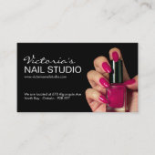 Minimale Termin Karte für Nageldesign (Vorderseite)