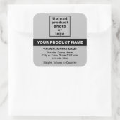 Minimale Texte mit Highlight auf Grau Quadratischer Aufkleber (Tasche)