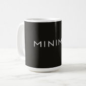 Minimale Textgestaltung – Saubere Ästhetik-Typogra Kaffeetasse (Vorderseite Links)