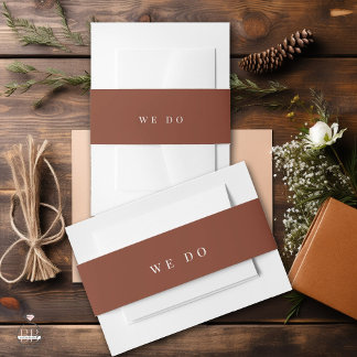 Minimale Textnachricht, die wir an Bauchband sende Einladungsbanderole