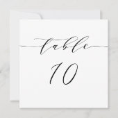 Minimale Tischnummer Card Empfang Sitzfläche O100 (Vorderseite)
