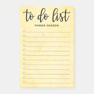 Minimale To-Do-Liste Post-it Klebezettel
