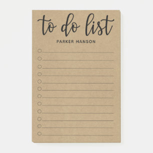Minimale To-Do-Liste Post-it Klebezettel