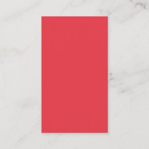 Minimale Tomatenrote Visitenkarte – Anpassbar Telefonnummerkarte