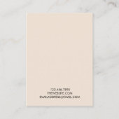 Minimale trendy Earring Display Card Visitenkarte (Rückseite)