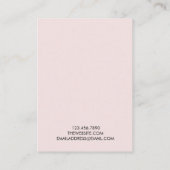 Minimale trendy Earring Display Card Visitenkarte (Rückseite)