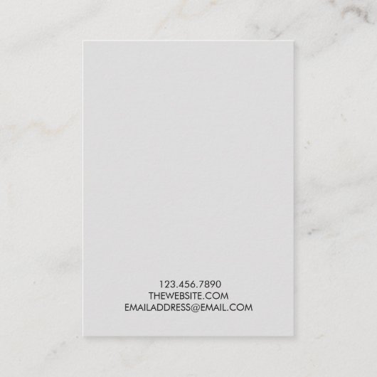 Minimale trendy Earring Display Card Visitenkarte (Rückseite)