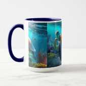 Minimale Turtle-Emblem-Kunst Kaffee-Tasse Tasse (Links)