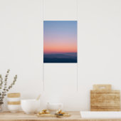 Minimale Twilight-Sky-Landschaftskunst Poster (Küche)