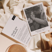 Minimale Typografie Chic Monogram Foto Wedding