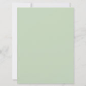 Minimale Typografie Clean Moderne Hochzeit Einladung (Rückseite)