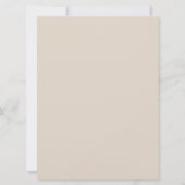 Minimale Typografie Clean Moderne Hochzeit Einladung (Rückseite)