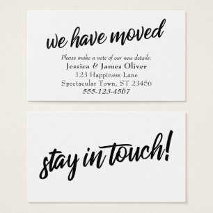 Minimale Typografie-Einsteckkarte "Wir haben uns b