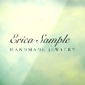 Minimale Typografie Elegante Moderne Schmuckgeschä Fensteraufkleber (Blatt 3)