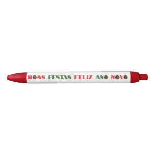 Minimale Typografie Portugiesische Weihnachtsgrüße Kugelschreiber