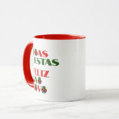 Minimale Typografie Portugiesische Weihnachtsgrüße Tasse (Vorderseite Links)