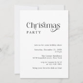 Minimale Typografie Retro Weihnachtsgebäck Party Einladung (Vorderseite)