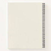 Minimale Typografie sauberes Notizbuch Journal (Rückseite)