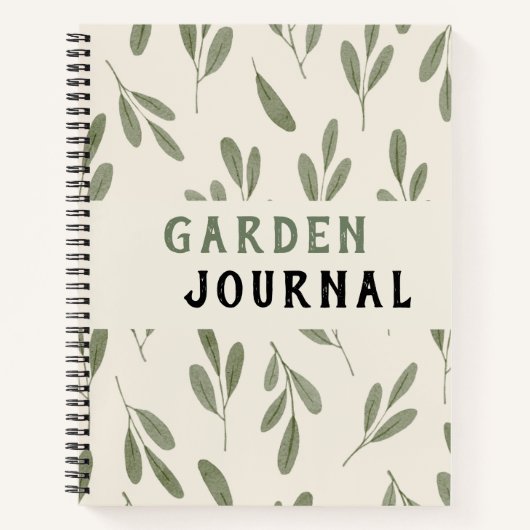 Minimale Typografie sauberes Notizbuch Journal (Vorderseite)