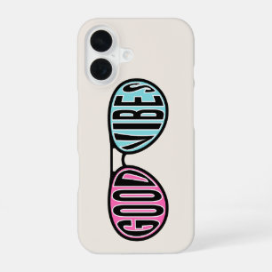 Minimale Typografie Süße Handyhülle gute Laune iPhone 16 Hülle