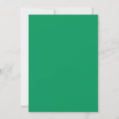 Minimale Typografie Tropische Grüne Hochzeit Einladung (Rückseite)