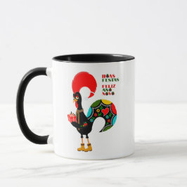 Minimale Typografie Weihnachten Portugiesische Grü Tasse