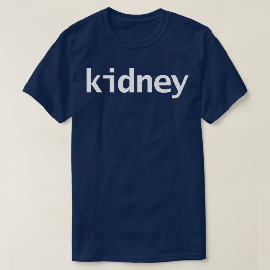Minimale Typografie, weißer Text T-Shirt (Design vorne)