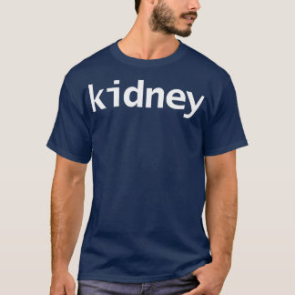 Minimale Typografie, weißer Text T-Shirt