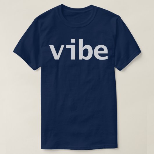 Minimale Typografie, weißer Text T-Shirt (Design vorne)