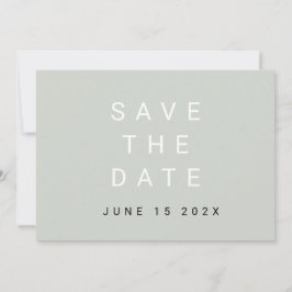 Minimale typografische Darstellung Save the Date