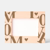 Minimale Typografische Mama Liebe Elegent Geätzte Rahmen (Vorderseite)
