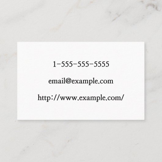 Minimale u. moderne Reise-Berater-Visitenkarte Visitenkarte (Rückseite)