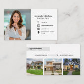 Minimale und Berufliche Mitarbeiter Business 4 Fot Visitenkarte (Vorne/Hinten)