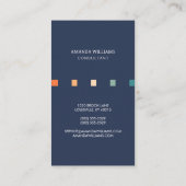 Minimale und Berufliche Personalisierte Streifen Visitenkarte (Rückseite)